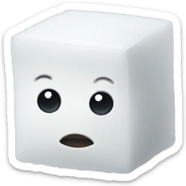 sugar cubes without a face sticker