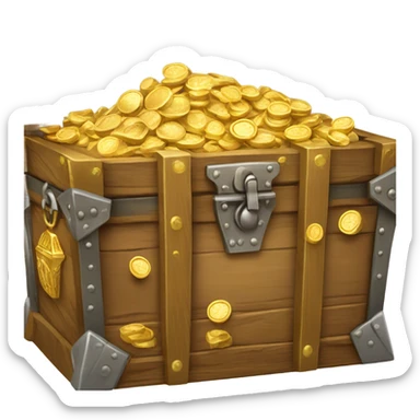 box full of treasure sticker