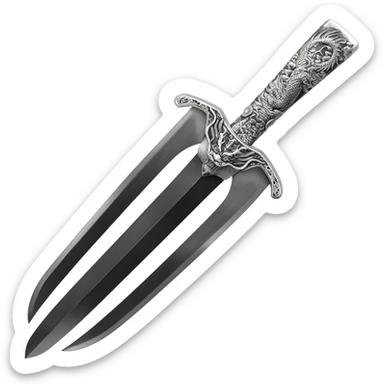 A three Sword style katana sticker
