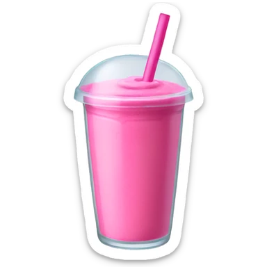 Pink smoothie sticker