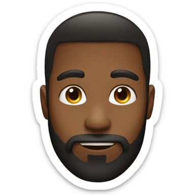 Tan girlfriend black boyfriend with beard sticker