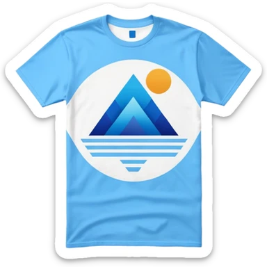 retro wave graphic tee shirt sticker