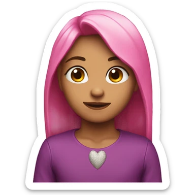 corazon rosado sticker