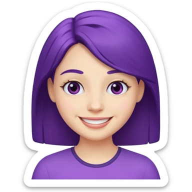 purple Tina sticker