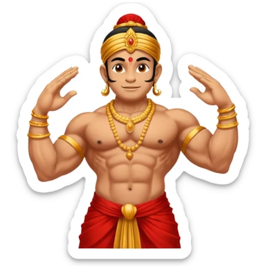 Hanuman ji god giving blessings with his one hand  sticker