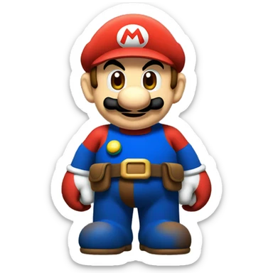 Mario.exe sticker