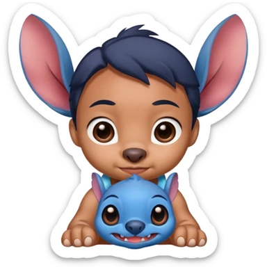 Lilo and stitch make stitch cute cuter make it look relaistic sticker