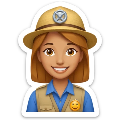 A female guide sticker