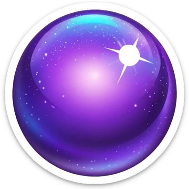 Fashion planet purple  sticker