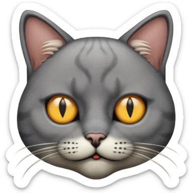 cat mafia corleone dead sticker