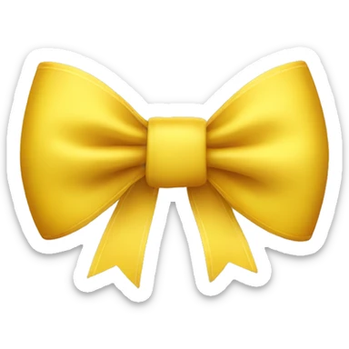 Yellow bow sticker