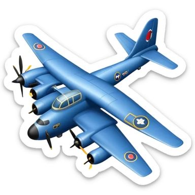 bomber plane sticker