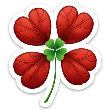 Devil 5 leaf clover  sticker