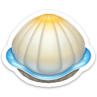 Coquille blanc sticker