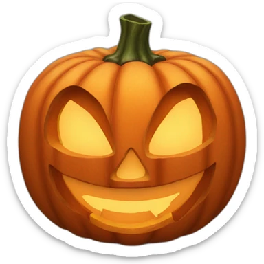 Jack-o'-lantern sticker