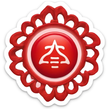 Red chakra muladhara sticker