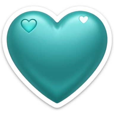 Teal heart with 'you rock'  sticker