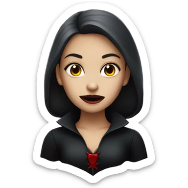 Vampire girl sticker