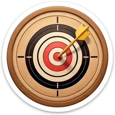 TIRO AL BLANCO CON FLECHA sticker