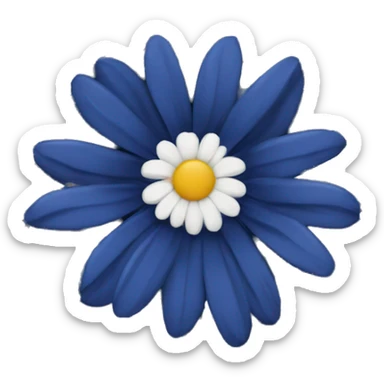 dark blue Daisy sticker