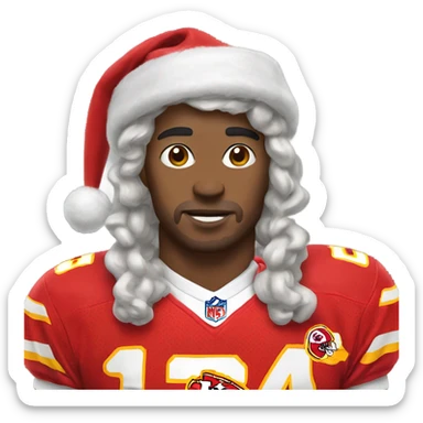 KC Chiefs Xmas sticker