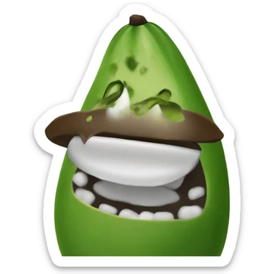 Aguacate rana sticker
