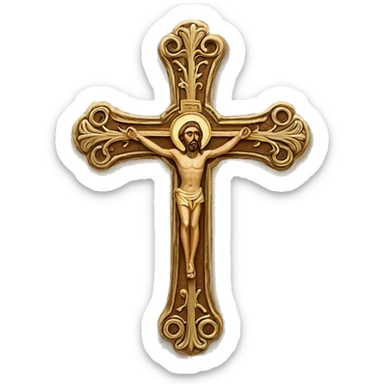 Orthodox cross sticker