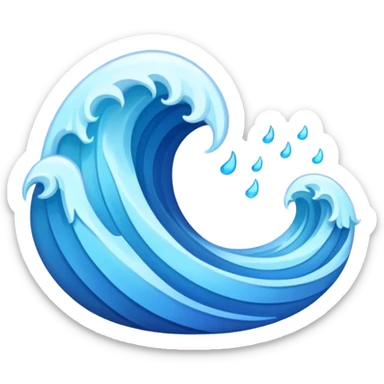 wave signals sticker