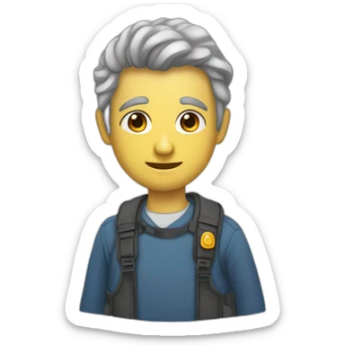 смайл бьющийся лбом о стену sticker