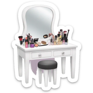 Makeup vanity sticker