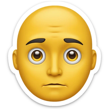 Make me a traditional side eye emoji like wither the yellow face sticker