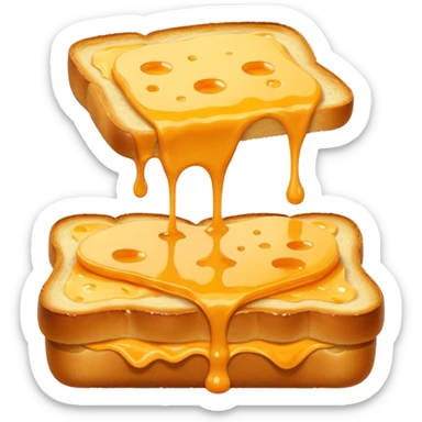 🍞🧀🍞 Closed cheese toast without a face sticker