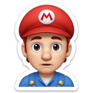Super Mario crying  sticker