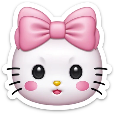 hello kitty heart eyes sticker