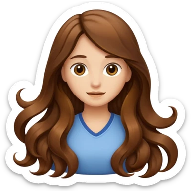 Just a long hair flowing sticker