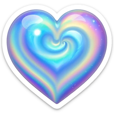stars opalite heart galaxy opalite sticker