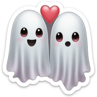 ghosts in love sticker