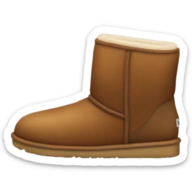 Brown ugg shoes  sticker