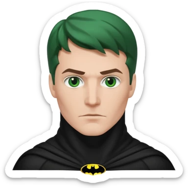 Batman 1989 (white man) (green eyes) sticker
