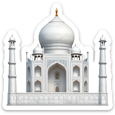 Taj Mahal monument from India sticker
