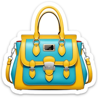 Ultra realistic Chloè bag, in pop art comic style with highly detailed embellishments, 8k hd quailty  sticker