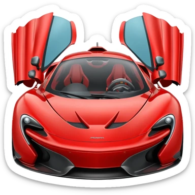 maak een auto en het is een mc laren sticker