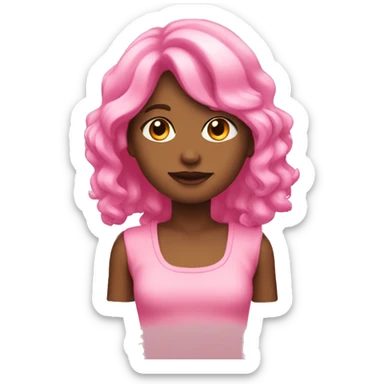 sol color rosa sticker