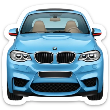 Make emoji of bmw logo sticker