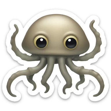 sea creature with three legs/arms sticker