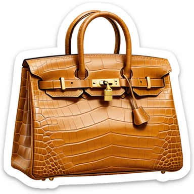 camel crocodile hermes birkin bag sticker