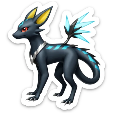 Salandit-Luxray-Umbreon-Silvally-fusion (full body) sticker