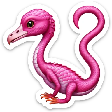 Flamingo gecko  sticker
