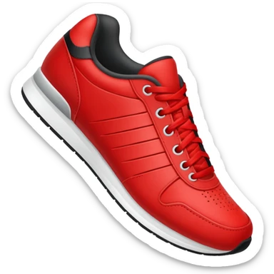 red sport shoe sticker