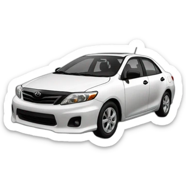 Miami beach Toyota corolla 2011 white sticker